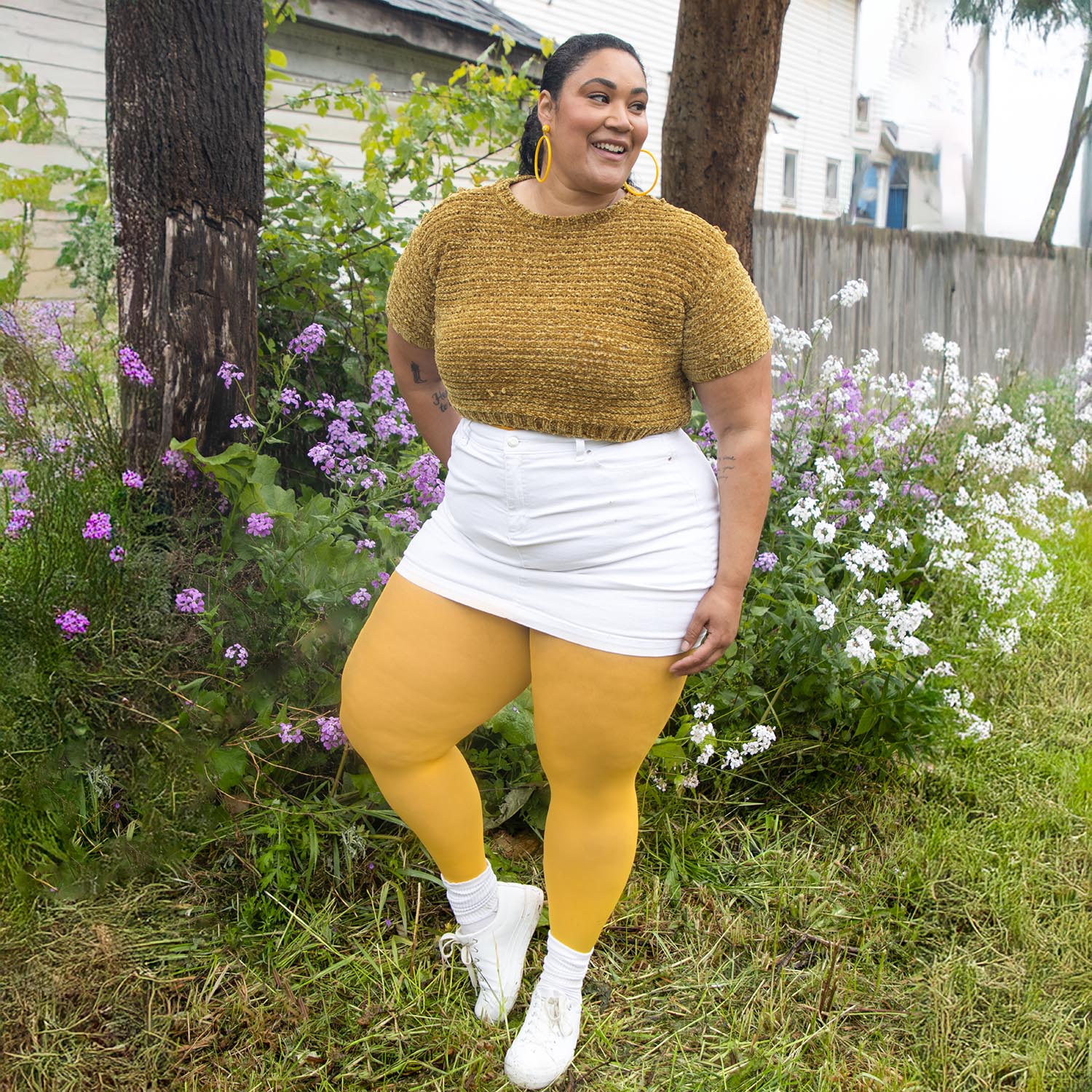 50 Denier Tights - Mimosa - Image 3
