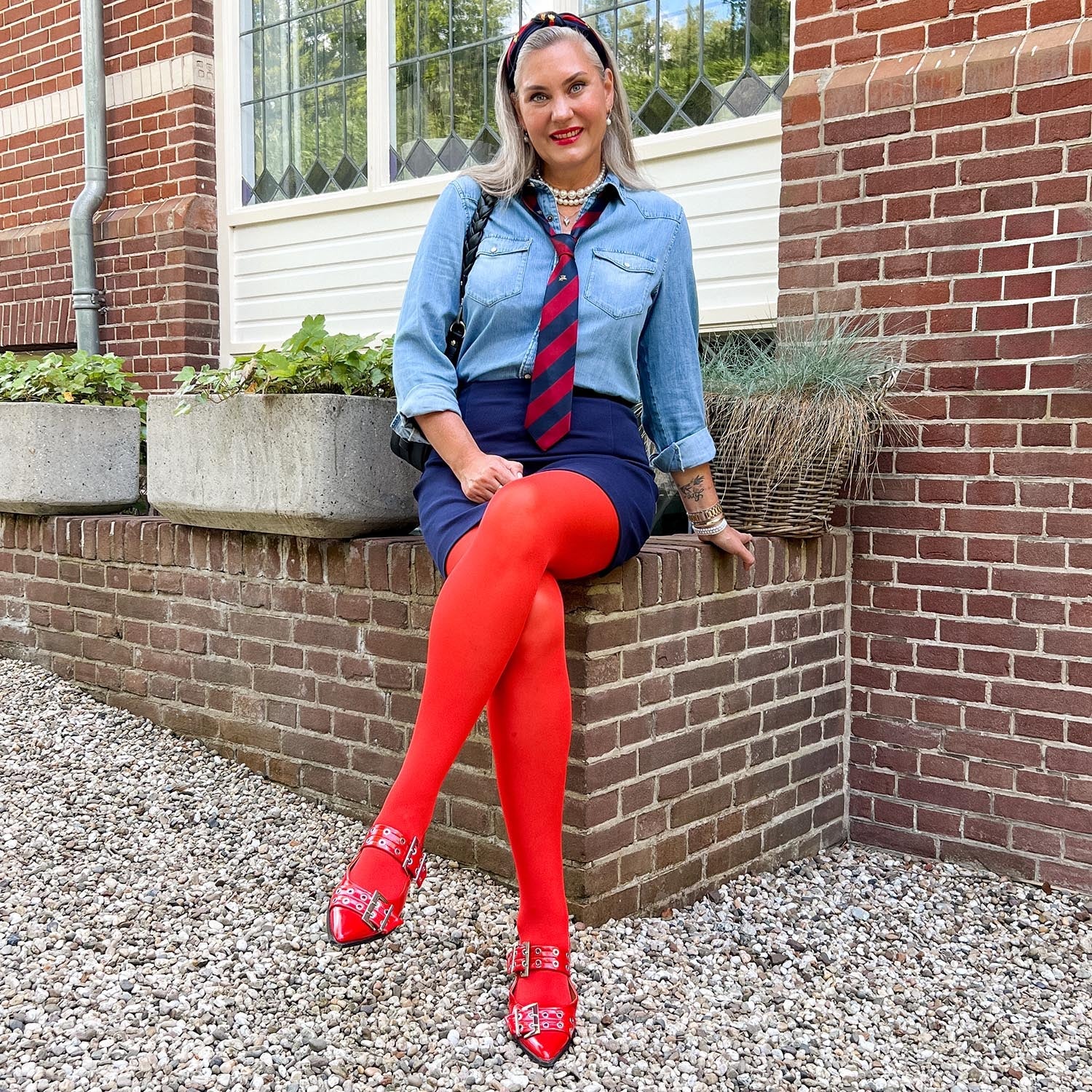 50 Denier Tights - Sangria - Image 5