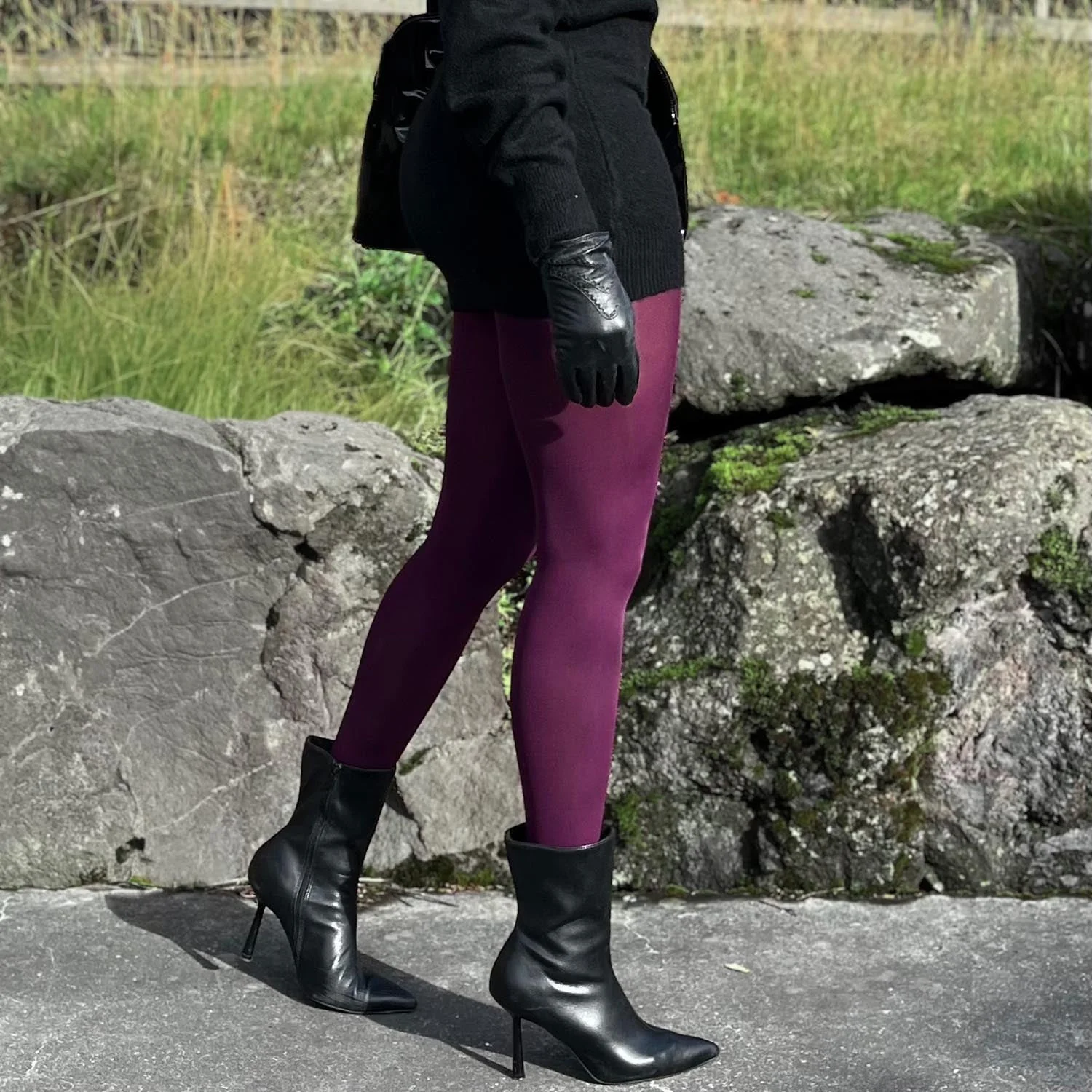 80 Denier Tights - Mulberry - Image 11