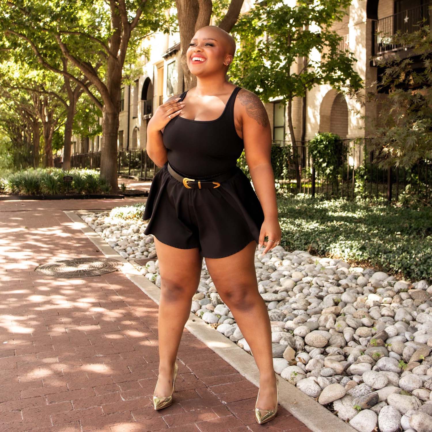 Strappy Cotton Bodysuit - Image 5