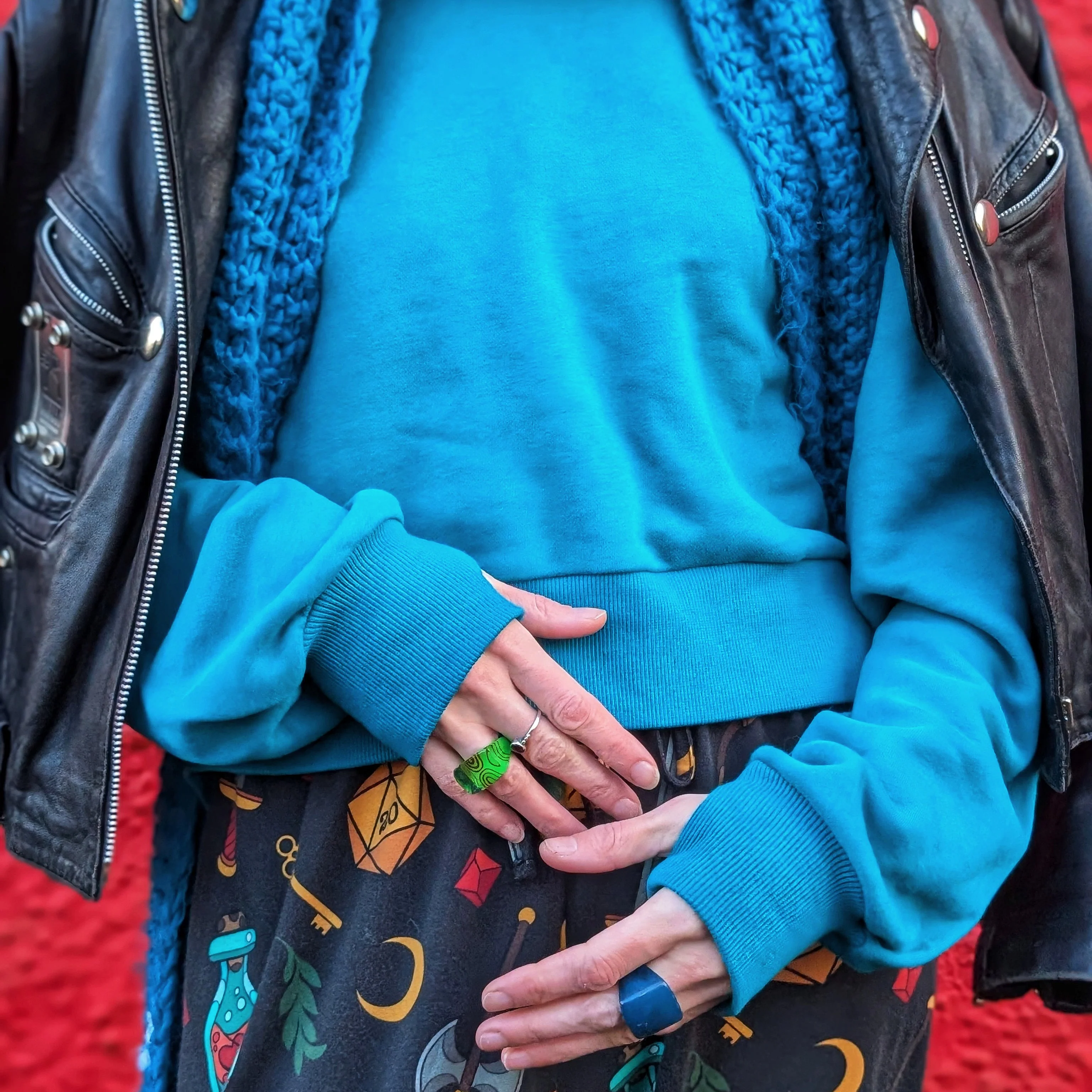 The Junko Pullover - Ocean Teal - Image 6