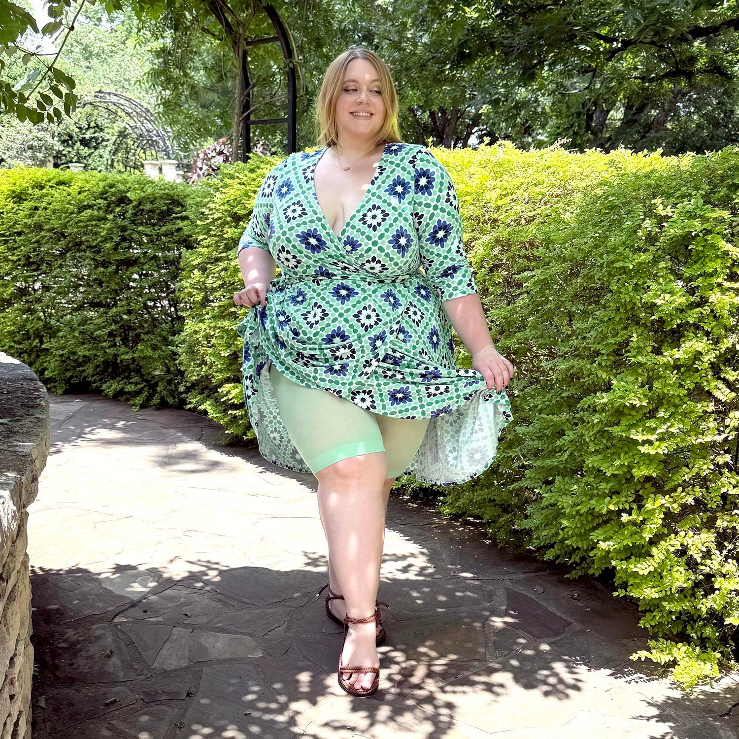 Wrap Dress - Blue Pearl - Image 11