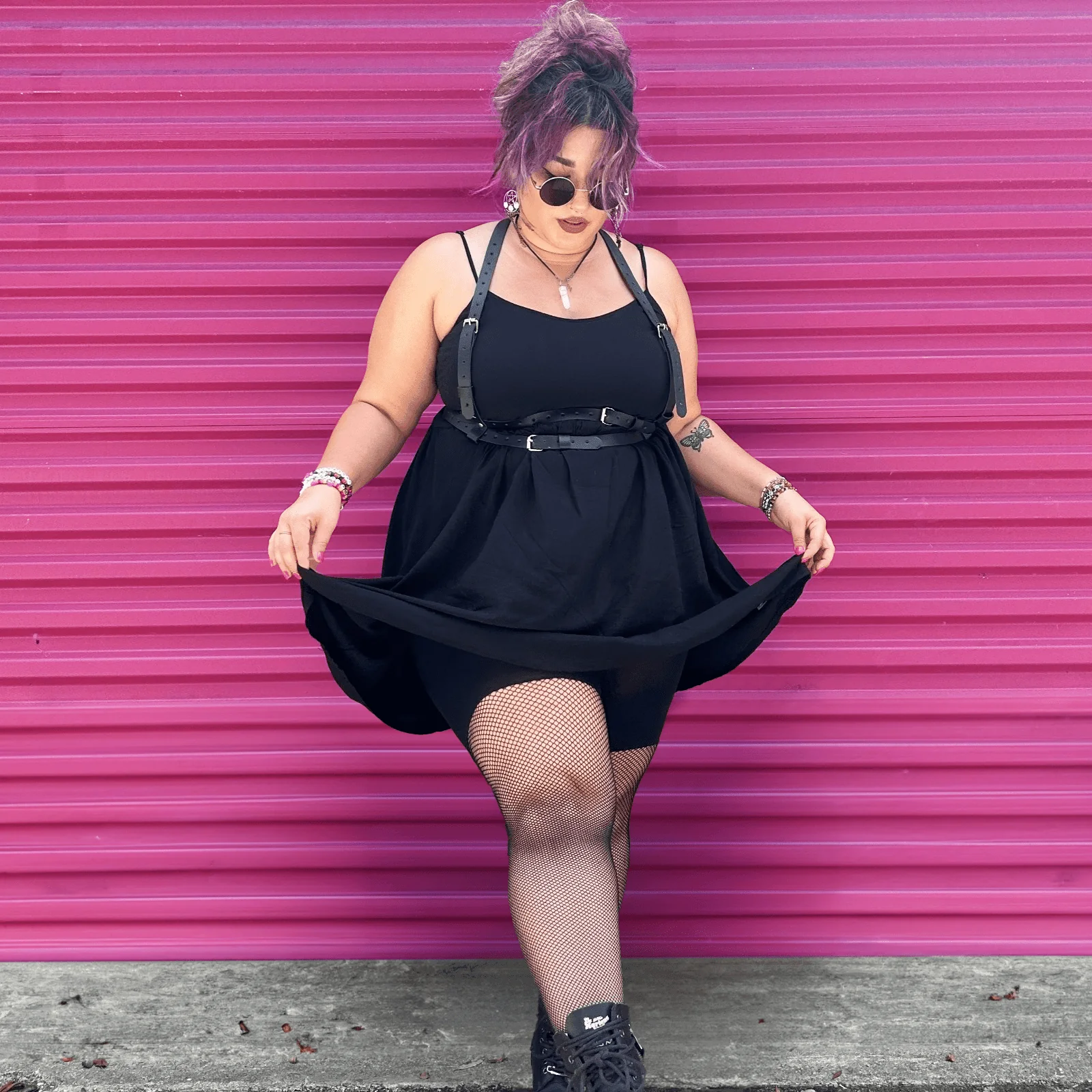 Thighs the Limit Fishnets - Black - Image 19