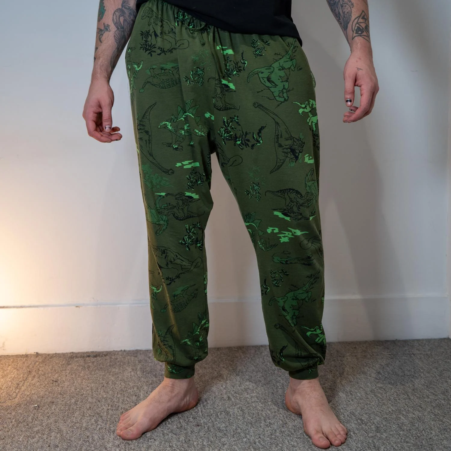 Organic Cotton PJ Bottoms - Dino - Image 3